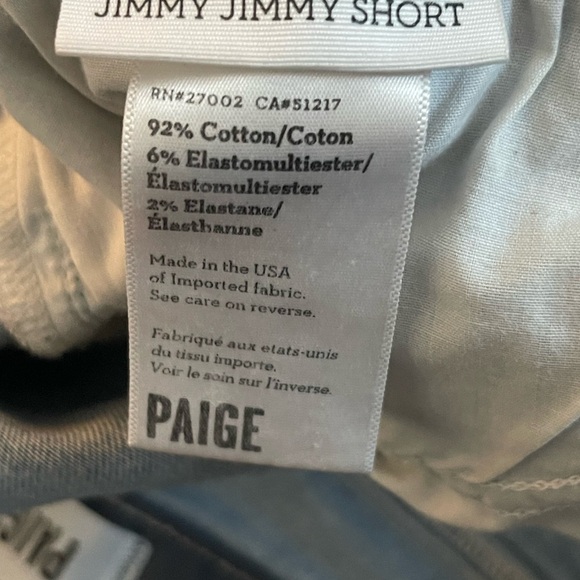 PAIGE WOMENS jimmy jimmy SHORT SEAM RAW CUFF SIZE 32 - Picture 7 of 9